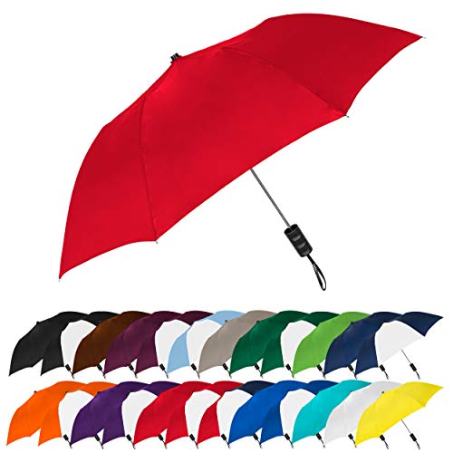 STROMBERGBRAND UMBRELLAS for Men and Women Popular Style Automatic Open Small Light Weight Portable Compact Travel Folding Umbrella, (Red) von STROMBERGBRAND UMBRELLAS