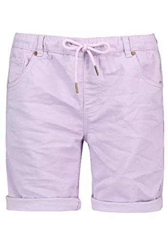 30 Farben Damen Jeans Bermuda Short by Eight2Nine Boyfriend Look tiefer Schritt Jeansbermuda mit Kontrastnähten Washed Kurze Hose (L, Lavendel Frost) von STS Ranchwear