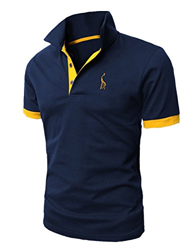 STTLZMC Poloshirts Herren Basic Kurzarm Polohemd M-XXL, Blau 1, XL von STTLZMC