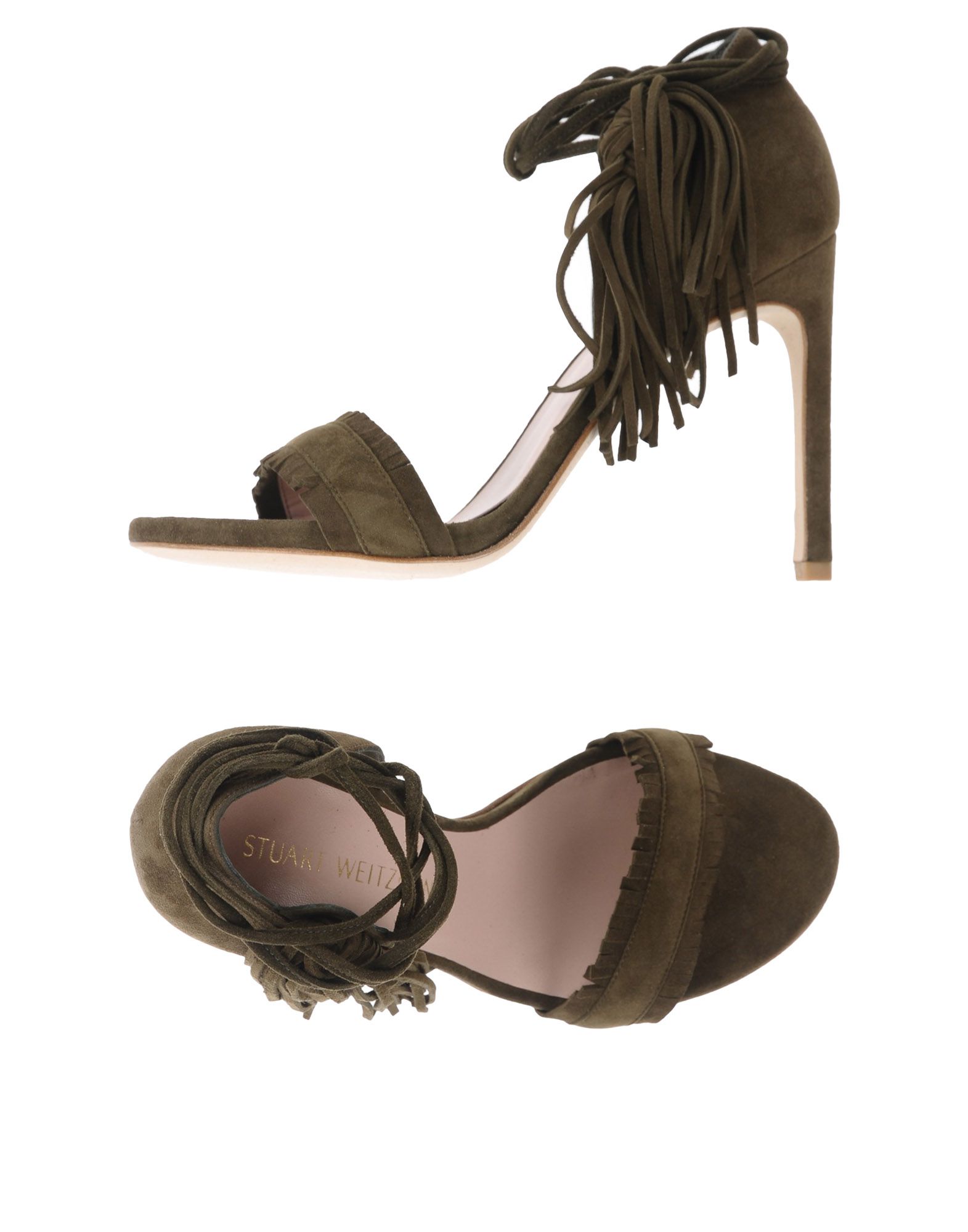 STUART WEITZMAN Sandale Damen Militärgrün STUART WEITZMAN Sandale Damen Militärgrün von STUART WEITZMAN