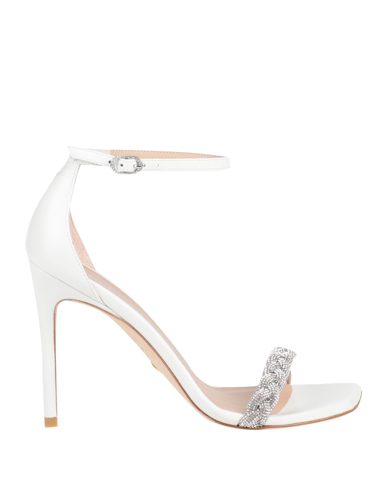 STUART WEITZMAN Sandale Damen Weiß von STUART WEITZMAN