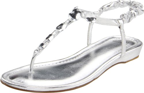 Stuart Weitzman Kinderschuhe Bella, Mädchen Zehentrenner, Silber (Silver METALLIC), EU 31 (US 13) von STUART WEITZMAN