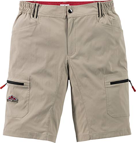 STUBAI Herren Funktionsshorts in Beige, sportliche Shorts für Männer, Kurze Outdoor-Hose, Bermuda, Freizeithose, Herrenbekleidung, Gr. 48-60 von STUBAI