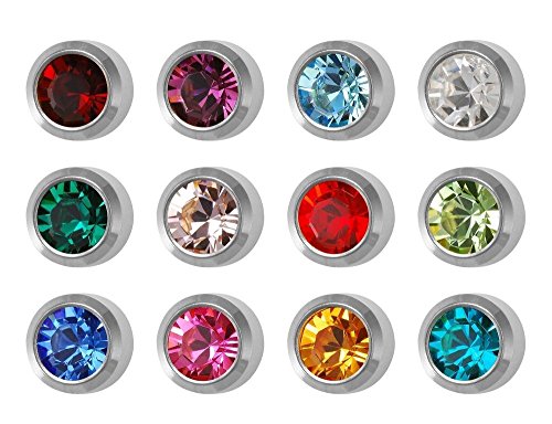12 Paar Studex Birthstones Mini 2mm Edelstahl Lünette Einstellung Ohr Piercing Ohrstecker 12 Paar Studex Birthstones Mini 2mm Edelstahl Lünette Einstellung Ohr Piercing Ohrstecker von STUDEX