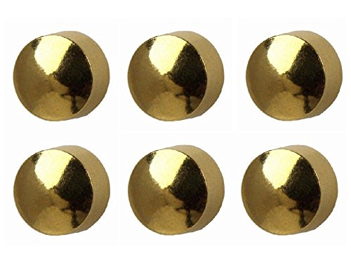 6 Paar Studex Große 5mm Traditionelle Plain Ball Vergoldet Lünette Einstellung Ohr Piercing Ohrstecker von STUDEX