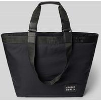 STUDIO BERLIN Handtasche mit Label-Badge Modell 'SCHÖNEBERG' in Black, Größe 1 von STUDIO BERLIN