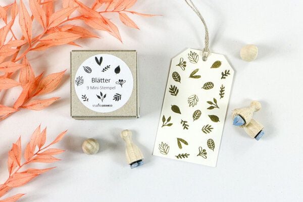 STUDIO KARAMELO Mini Stempel SET BLÄTTER von STUDIO KARAMELO
