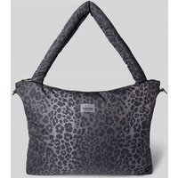 STUDIO NOOS Handtasche mit Label-Patch Modell 'Antra' in Anthrazit, Größe 1 von STUDIO NOOS