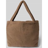 STUDIO NOOS Handtasche mit Teddyfell in Mittelbraun, Größe 1 von STUDIO NOOS