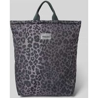STUDIO NOOS Rucksack im Animal-Look mit Tragehenkel in Anthrazit, Größe 1 von STUDIO NOOS