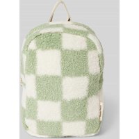 STUDIO NOOS Rucksack in Teddyfell-Optik Modell 'Binibamba' in Gruen, Größe 1 von STUDIO NOOS
