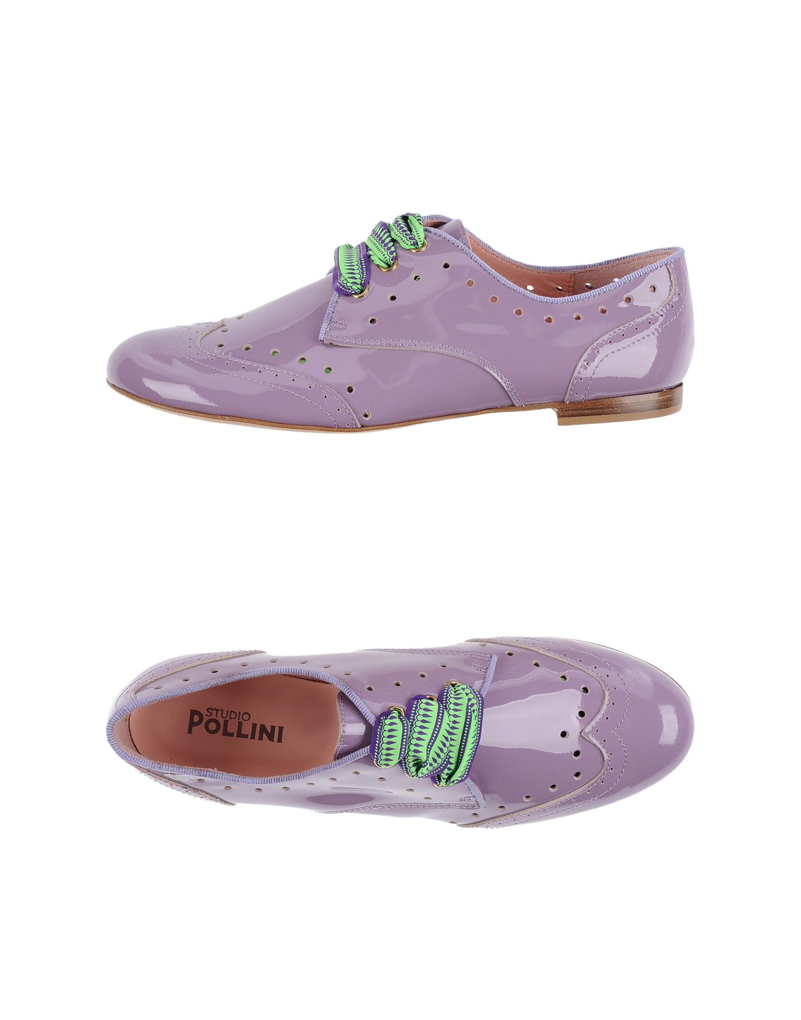 STUDIO POLLINI Schnürschuh Damen Lila von STUDIO POLLINI