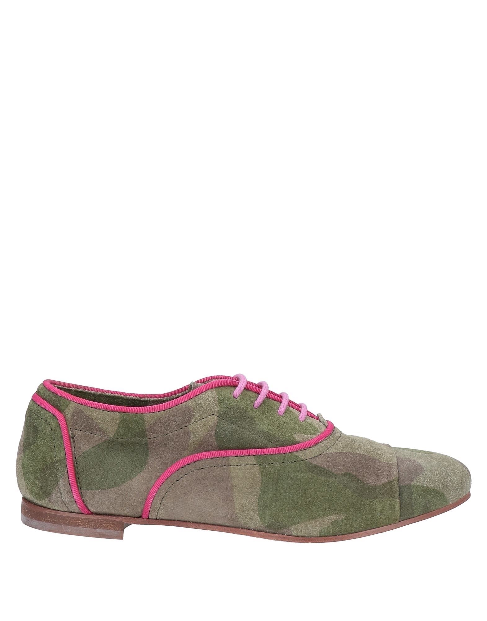 STUDIO POLLINI Schnürschuh Damen Militärgrün von STUDIO POLLINI