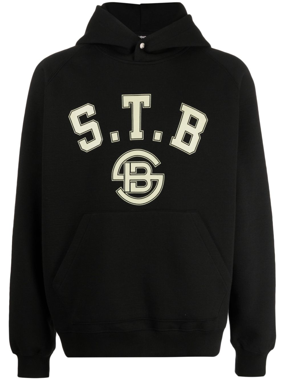 STUDIO TOMBOY Hoodie mit Druckknopf - Schwarz von STUDIO TOMBOY