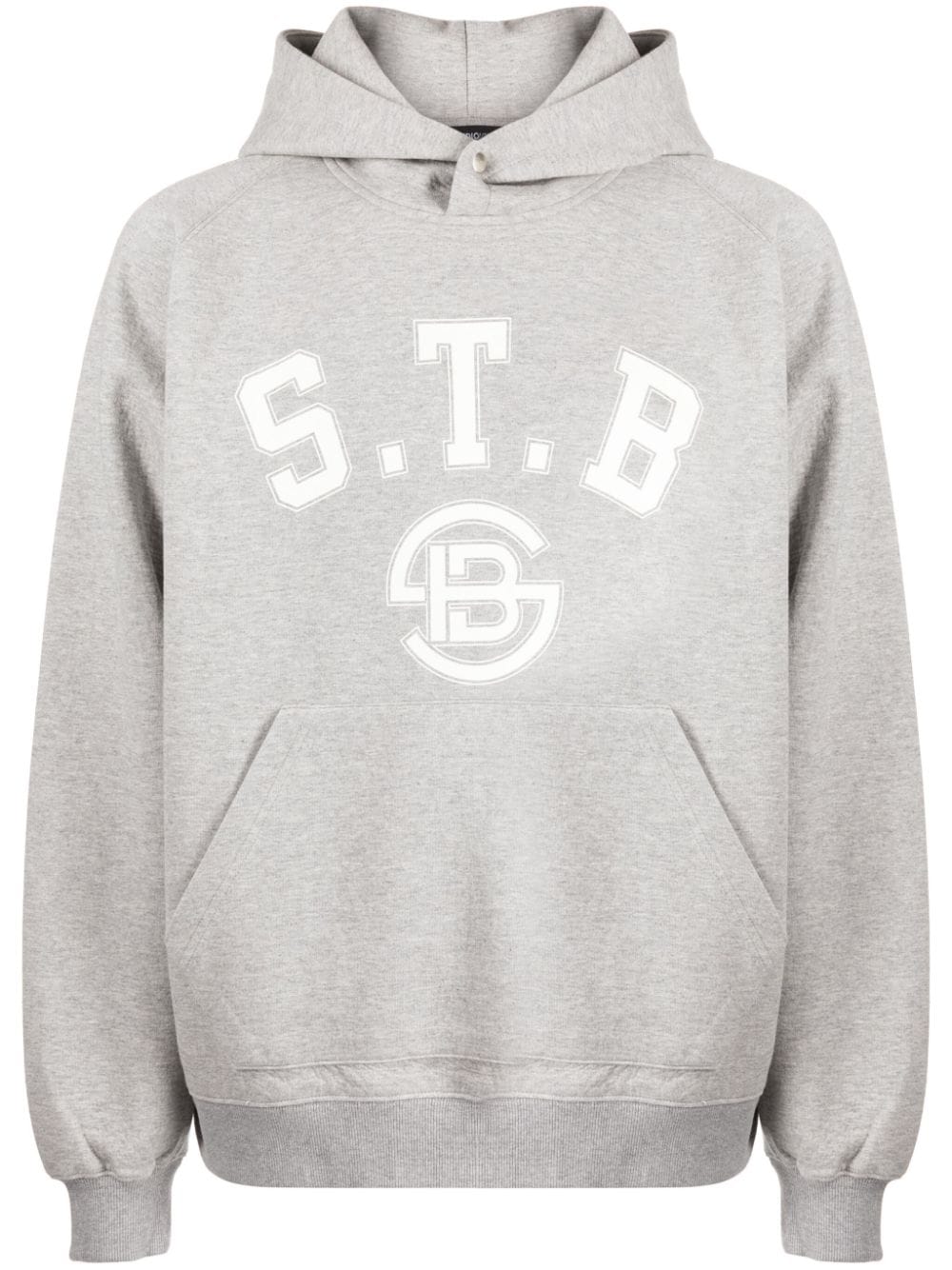 STUDIO TOMBOY Melierter Hoodie mit Logo-Print - Grau von STUDIO TOMBOY