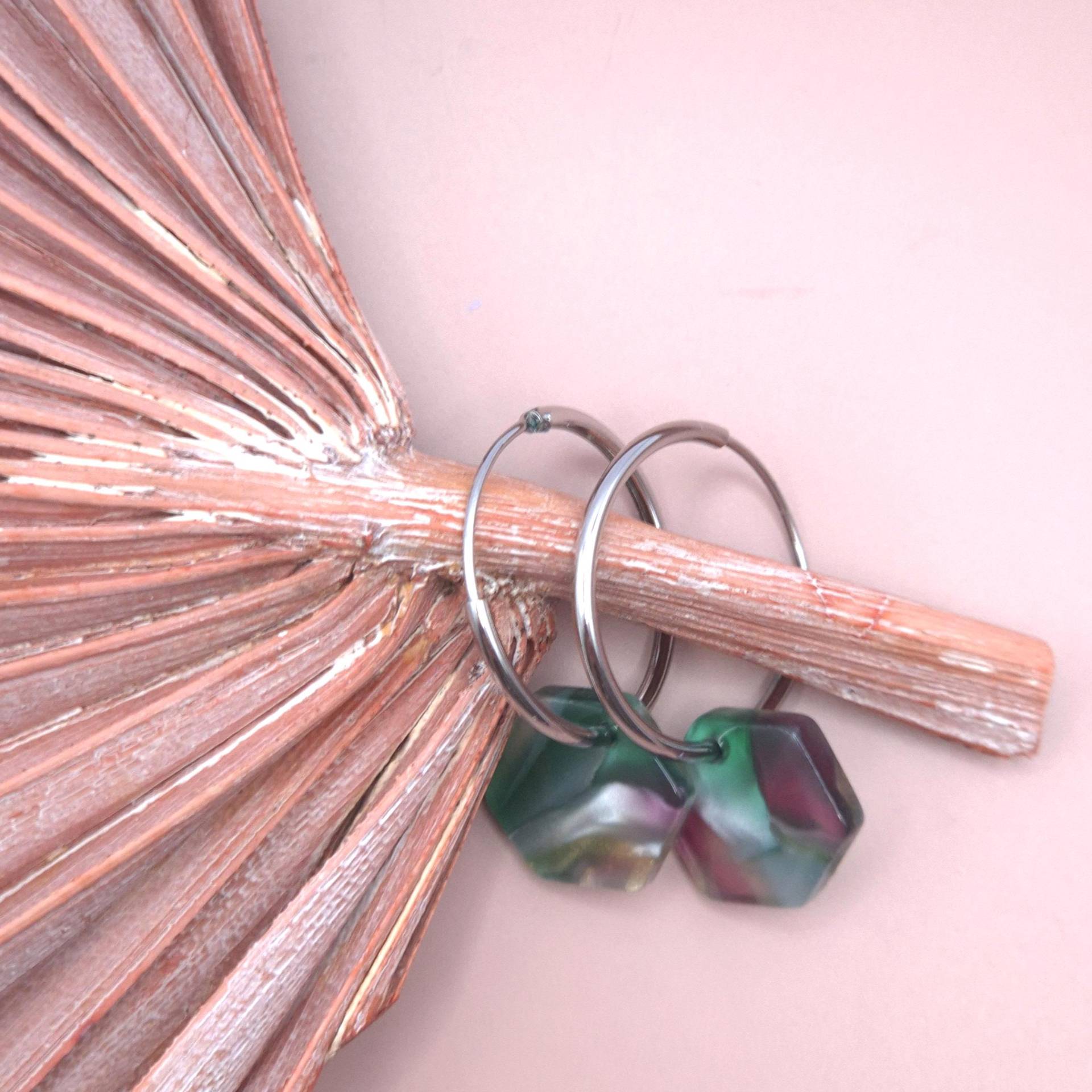 Riga | 925Er Silber Creolen Acetat Anhänger Ohrringe Geschenk Für Sie von STUDIOTrishDE