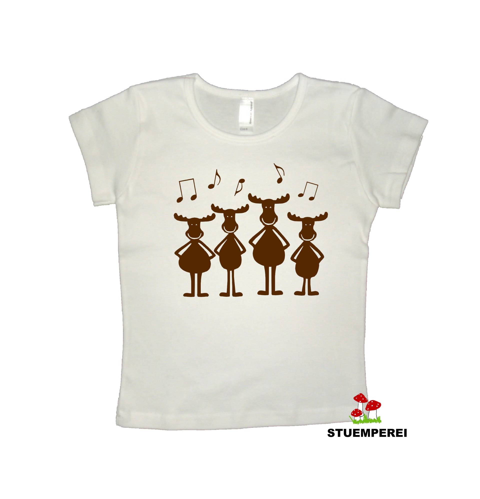 Bügelbild/Flockbügelbild Elch - Chor von STUEMPEREI