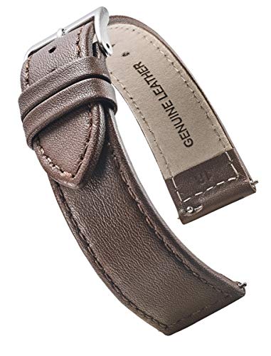 STUNNING SELECTION Alpine Flachnähte Echtes Leder Uhrenarmband mit Schnellverschluss Federstege Braun 14mm, 14 mm, Leder STUNNING SELECTION Alpine Flachnähte Echtes Leder Uhrenarmband mit Schnellverschluss Federstege Braun 14mm, 14 mm, Leder von STUNNING SELECTION