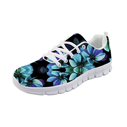 STUOARTE Damen-Sneaker für Mädchen und Damen, lässig, Hahn-Muster, Laufschuhe, leicht, Outdoor-Turnschuhe, strapazierfähig, atmungsaktiv, Sportschuhe, Chicor, 41 EU von STUOARTE