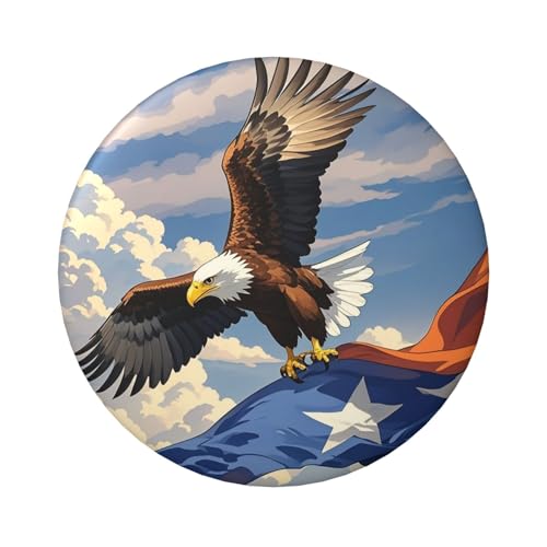 Anstecknadeln mit Flugzeugmotiv bei Sonnenuntergang, 6,1 cm, rund, Metall, personalisierbar, für Bastelbedarf, Weihnachten, Party-Projekte, 20 Stück von STVYUKL