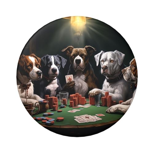 Anstecknadeln mit Pokermotiv, 6,1 cm, rund, Metall, personalisierbar, für Bastelbedarf, Weihnachten, Party, Projekte, 1 Stück, Einheitsgröße, Kein Edelstein von STVYUKL