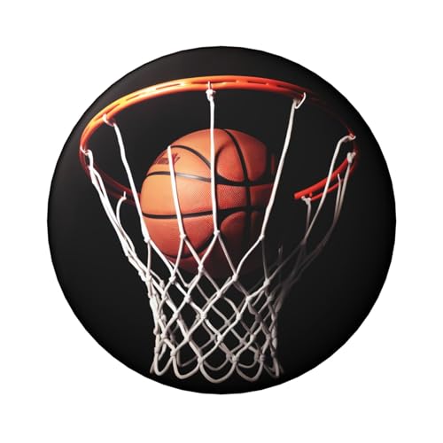 Basketball-Knopfnadeln, 6,1 cm, rund, Metall, personalisierbar, Bild, Foto, Anstecknadel-Set für Bastelbedarf, Weihnachten, DIY-Projekte, 5 Stück von STVYUKL