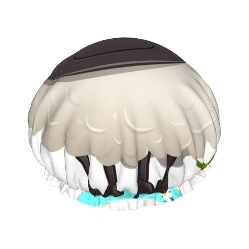 Doppelschichtige Duschhaube für Frauen, wiederverwendbar, elastisch, Schafhaarkappen, wasserdicht, für Spa, Salon, Duschhut, Haarkappen Doppelschichtige Duschhaube für Frauen, wiederverwendbar, elastisch, Schafhaarkappen, wasserdicht, für Spa, Salon, Duschhut, Haarkappen von STVYUKL