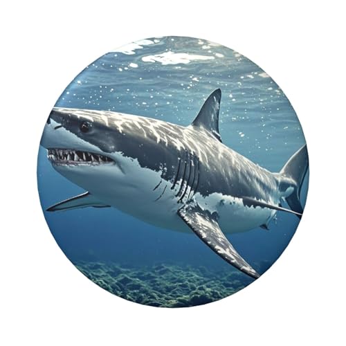 Great White Shark Button Pins 12 Pcs, 2.4 Inch Round Button Badges Metal Personalized Picture Photo Pin Buttons Kit For Craft Supplies Christmas DIY Party Projects Great White Shark Button Pins 12 Pcs, 2.4 Inch Round Button Badges Metal Personalized Picture Photo Pin Buttons Kit For Craft Supplies Christmas DIY Party Projects von STVYUKL