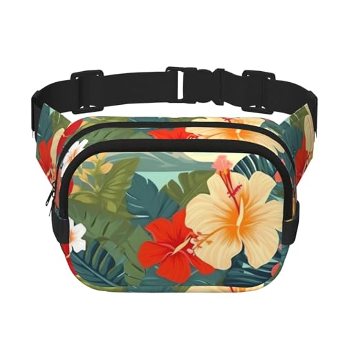 Hawaiianische Bauchtasche für Damen, wasserdicht, verstellbar, Hüfttasche, modisch, lässig, Umhängetasche, Bauchtasche für Laufen, Workout, Wandern, Reisen, Schwarz, Einheitsgröße, Schwarz , Hawaiianische Bauchtasche für Damen, wasserdicht, verstellbar, Hüfttasche, modisch, lässig, Umhängetasche, Bauchtasche für Laufen, Workout, Wandern, Reisen, Schwarz, Einheitsgröße, Schwarz , von STVYUKL