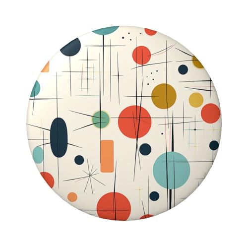 Moderne Anstecknadeln aus der Mitte des Jahrhunderts, 6,1 cm, rund, Metall, personalisierbar, für Bastelbedarf, Weihnachten, Party, Projekte, 5 Stück von STVYUKL