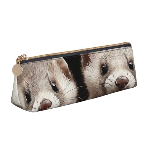 STVYUKL Coole Steampunk-Federmäppchen, stilvolles Federmäppchen, schlankes Federmäppchen mit Reißverschluss, Leder-Kosmetik-Make-up-Tasche für Arbeit, Büro, Frettchen, Einheitsgröße STVYUKL Coole Steampunk-Federmäppchen, stilvolles Federmäppchen, schlankes Federmäppchen mit Reißverschluss, Leder-Kosmetik-Make-up-Tasche für Arbeit, Büro, Frettchen, Einheitsgröße von STVYUKL