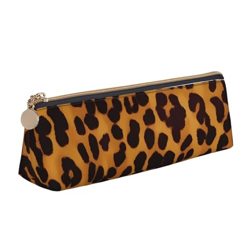 STVYUKL Cooles Federmäppchen mit Geparden-Leopardenmuster, stilvolles Federmäppchen mit Reißverschluss, Kosmetiktasche aus Leder für Arbeit, Büro STVYUKL Cooles Federmäppchen mit Geparden-Leopardenmuster, stilvolles Federmäppchen mit Reißverschluss, Kosmetiktasche aus Leder für Arbeit, Büro von STVYUKL