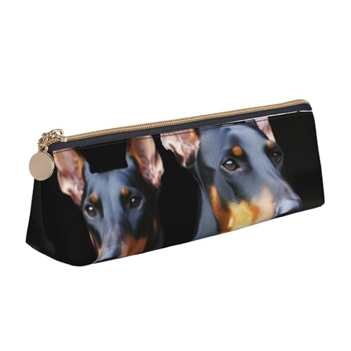 STVYUKL Doberman Federmäppchen, stilvolles Federmäppchen, schlankes Federmäppchen mit Reißverschluss, Kosmetiktasche aus Leder für Arbeit, Büro STVYUKL Doberman Federmäppchen, stilvolles Federmäppchen, schlankes Federmäppchen mit Reißverschluss, Kosmetiktasche aus Leder für Arbeit, Büro von STVYUKL