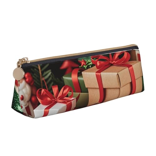 STVYUKL Federmäppchen, stilvolles Federmäppchen, schmal, mit Reißverschluss, Kosmetiktasche aus Leder für Arbeit, Büro von STVYUKL