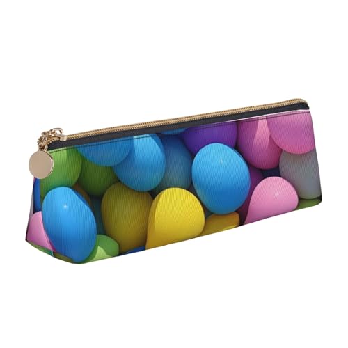 STVYUKL Federmäppchen im britischen Landhausstil, stilvolles Federmäppchen mit Reißverschluss, Leder-Kosmetik-/Make-up-Tasche für Arbeit und Büro, Bunte Kugeln, Einheitsgröße STVYUKL Federmäppchen im britischen Landhausstil, stilvolles Federmäppchen mit Reißverschluss, Leder-Kosmetik-/Make-up-Tasche für Arbeit und Büro, Bunte Kugeln, Einheitsgröße von STVYUKL