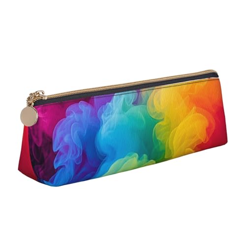 STVYUKL Federmäppchen in Regenbogenfarben, stilvolles Federmäppchen, schlankes Federmäppchen mit Reißverschluss, Kosmetiktasche aus Leder für Arbeit, Büro STVYUKL Federmäppchen in Regenbogenfarben, stilvolles Federmäppchen, schlankes Federmäppchen mit Reißverschluss, Kosmetiktasche aus Leder für Arbeit, Büro von STVYUKL