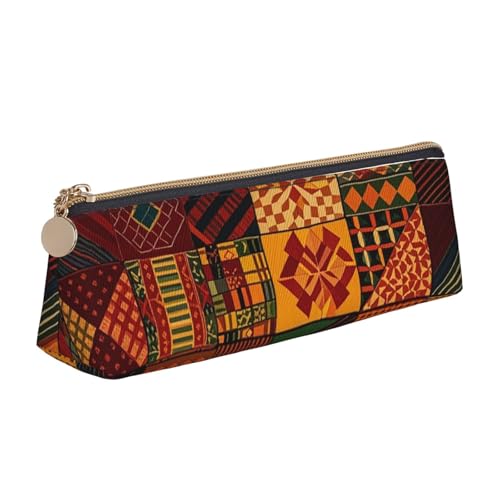 STVYUKL Federmäppchen mit Alpaka-Muster, stilvolles Federmäppchen, schlankes Federmäppchen mit Reißverschluss, Leder-Kosmetik-Make-up-Tasche für Arbeit, Büro, Patchwork im afrikanischen Stil STVYUKL Federmäppchen mit Alpaka-Muster, stilvolles Federmäppchen, schlankes Federmäppchen mit Reißverschluss, Leder-Kosmetik-Make-up-Tasche für Arbeit, Büro, Patchwork im afrikanischen Stil von STVYUKL