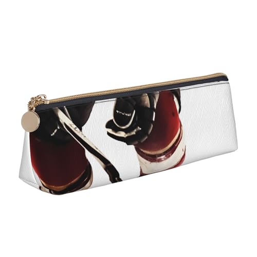 STVYUKL Federmäppchen mit Eishockey-Muster, stilvolles Federmäppchen mit Reißverschluss, Kosmetiktasche aus Leder für Arbeit, Büro STVYUKL Federmäppchen mit Eishockey-Muster, stilvolles Federmäppchen mit Reißverschluss, Kosmetiktasche aus Leder für Arbeit, Büro von STVYUKL