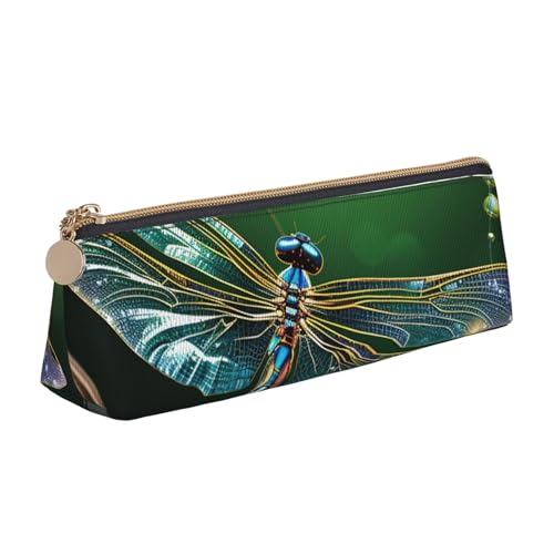 STVYUKL Federmäppchen mit Libellen-Motiv, stilvolles Federmäppchen, schmal, mit Reißverschluss, Leder, Kosmetiktasche, Make-up-Tasche für Arbeit, Büro STVYUKL Federmäppchen mit Libellen-Motiv, stilvolles Federmäppchen, schmal, mit Reißverschluss, Leder, Kosmetiktasche, Make-up-Tasche für Arbeit, Büro von STVYUKL