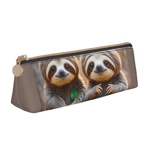 STVYUKL Federmäppchen mit Löwenzahn-Design, stilvolles Federmäppchen, schlankes Federmäppchen mit Reißverschluss, Kosmetiktasche aus Leder für Arbeit, Büro, Niedliche Faultiere., Einheitsgröße STVYUKL Federmäppchen mit Löwenzahn-Design, stilvolles Federmäppchen, schlankes Federmäppchen mit Reißverschluss, Kosmetiktasche aus Leder für Arbeit, Büro, Niedliche Faultiere., Einheitsgröße von STVYUKL