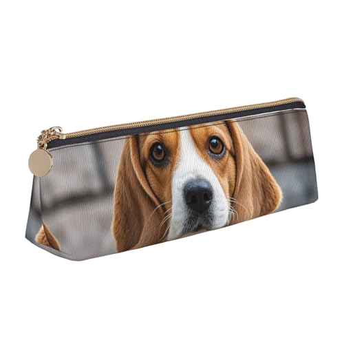 STVYUKL Federmäppchen mit Löwenzahn-Design, stilvolles Federmäppchen, schlankes Federmäppchen mit Reißverschluss, Kosmetiktasche aus Leder für Arbeit, Büro, Niedlicher Mops, Einheitsgröße von STVYUKL