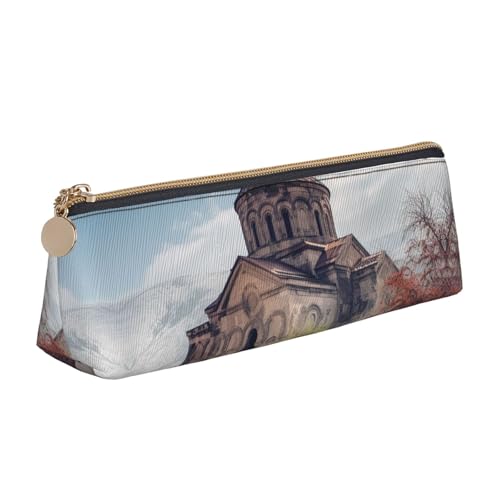 STVYUKL Federmäppchen mit Pokermotiv, stilvolles Federmäppchen mit Reißverschluss, Kosmetiktasche aus Leder für Arbeit, Büro, Armenische Kirche, Einheitsgröße STVYUKL Federmäppchen mit Pokermotiv, stilvolles Federmäppchen mit Reißverschluss, Kosmetiktasche aus Leder für Arbeit, Büro, Armenische Kirche, Einheitsgröße von STVYUKL