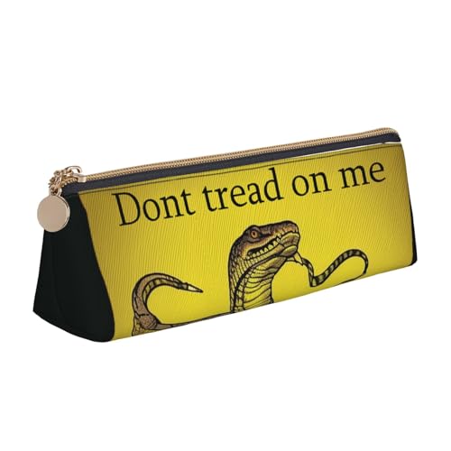 STVYUKL Federmäppchen mit Pokermotiv, stilvolles Federmäppchen mit Reißverschluss, Kosmetiktasche aus Leder für Arbeit, Büro, Dont Tread on Me, Einheitsgröße STVYUKL Federmäppchen mit Pokermotiv, stilvolles Federmäppchen mit Reißverschluss, Kosmetiktasche aus Leder für Arbeit, Büro, Dont Tread on Me, Einheitsgröße von STVYUKL