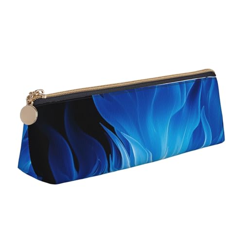 STVYUKL Federmäppchen mit Schmetterlings-Motiv, stilvolles Federmäppchen mit Reißverschluss, Leder, Kosmetiktasche, Make-up-Tasche für Arbeit, Büro, Blau / Violett, Blaue Flamme, Einheitsgröße STVYUKL Federmäppchen mit Schmetterlings-Motiv, stilvolles Federmäppchen mit Reißverschluss, Leder, Kosmetiktasche, Make-up-Tasche für Arbeit, Büro, Blau / Violett, Blaue Flamme, Einheitsgröße von STVYUKL