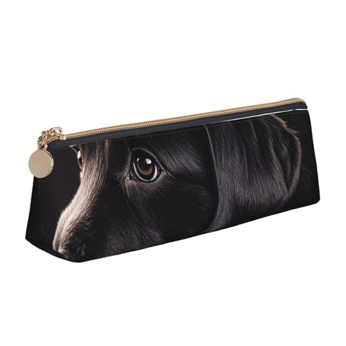 STVYUKL Federmäppchen mit Schmetterlings-Motiv, stilvolles Federmäppchen mit Reißverschluss, Leder, Kosmetiktasche, Make-up-Tasche für Arbeit, Büro, Blau / Violett, Schwarzer Labrador-Welpe STVYUKL Federmäppchen mit Schmetterlings-Motiv, stilvolles Federmäppchen mit Reißverschluss, Leder, Kosmetiktasche, Make-up-Tasche für Arbeit, Büro, Blau / Violett, Schwarzer Labrador-Welpe von STVYUKL