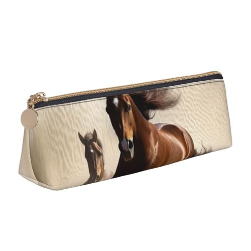 STVYUKL Federmäppchen mit Tiermotiv, Pferd, stilvolles Federmäppchen, schlankes Federmäppchen mit Reißverschluss, Kosmetiktasche aus Leder für Arbeit, Büro STVYUKL Federmäppchen mit Tiermotiv, Pferd, stilvolles Federmäppchen, schlankes Federmäppchen mit Reißverschluss, Kosmetiktasche aus Leder für Arbeit, Büro von STVYUKL