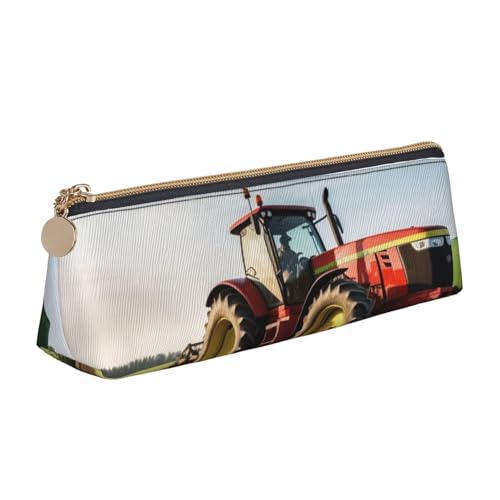 STVYUKL Federmäppchen mit Traktor-Farm-Motiv, stilvolles Federmäppchen, schlankes Federmäppchen mit Reißverschluss, Kosmetiktasche aus Leder für Arbeit, Büro STVYUKL Federmäppchen mit Traktor-Farm-Motiv, stilvolles Federmäppchen, schlankes Federmäppchen mit Reißverschluss, Kosmetiktasche aus Leder für Arbeit, Büro von STVYUKL