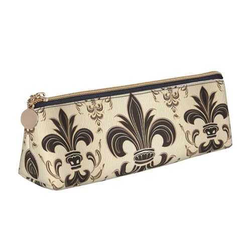 STVYUKL Federmäppchen mit Venezuela-Flagge, stilvolles Federmäppchen, schlankes Federmäppchen mit Reißverschluss, Kosmetiktasche aus Leder für Arbeit, Büro, Fleur-de-Lis and Coat Arms Knight STVYUKL Federmäppchen mit Venezuela-Flagge, stilvolles Federmäppchen, schlankes Federmäppchen mit Reißverschluss, Kosmetiktasche aus Leder für Arbeit, Büro, Fleur-de-Lis and Coat Arms Knight von STVYUKL