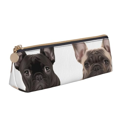 STVYUKL Federmäppchen mit französischer Bulldogge, stilvolles Federmäppchen, schlankes Federmäppchen mit Reißverschluss, Kosmetiktasche aus Leder für Arbeit, Büro STVYUKL Federmäppchen mit französischer Bulldogge, stilvolles Federmäppchen, schlankes Federmäppchen mit Reißverschluss, Kosmetiktasche aus Leder für Arbeit, Büro von STVYUKL