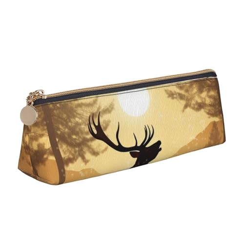 STVYUKL Federmäppchen mit grauem Rattenmotiv, stilvolles Federmäppchen mit Reißverschluss, Kosmetiktasche aus Leder für Arbeit, Büro, Elch-Kunstwerk, Einheitsgröße STVYUKL Federmäppchen mit grauem Rattenmotiv, stilvolles Federmäppchen mit Reißverschluss, Kosmetiktasche aus Leder für Arbeit, Büro, Elch-Kunstwerk, Einheitsgröße von STVYUKL